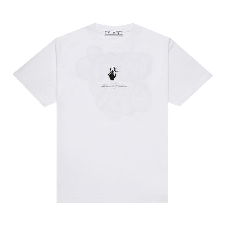 Off White Hand Off Logo T Shirt White