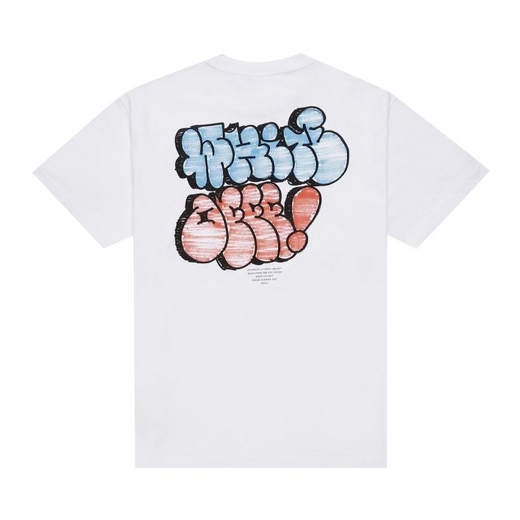 Off White Hand Off Logo T Shirt White
