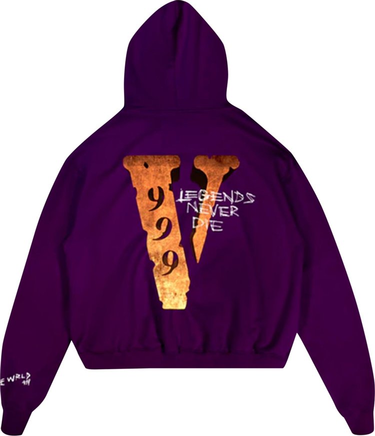 Vlone x Juice WRLD Legends Never Die Hoodie Purple