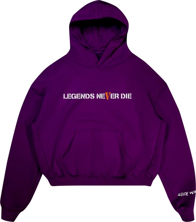 Vlone x Juice WRLD Legends Never Die Hoodie Purple