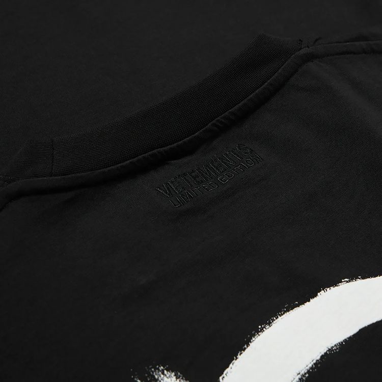 Vetements Double Anarchy T Shirt BlackWhite