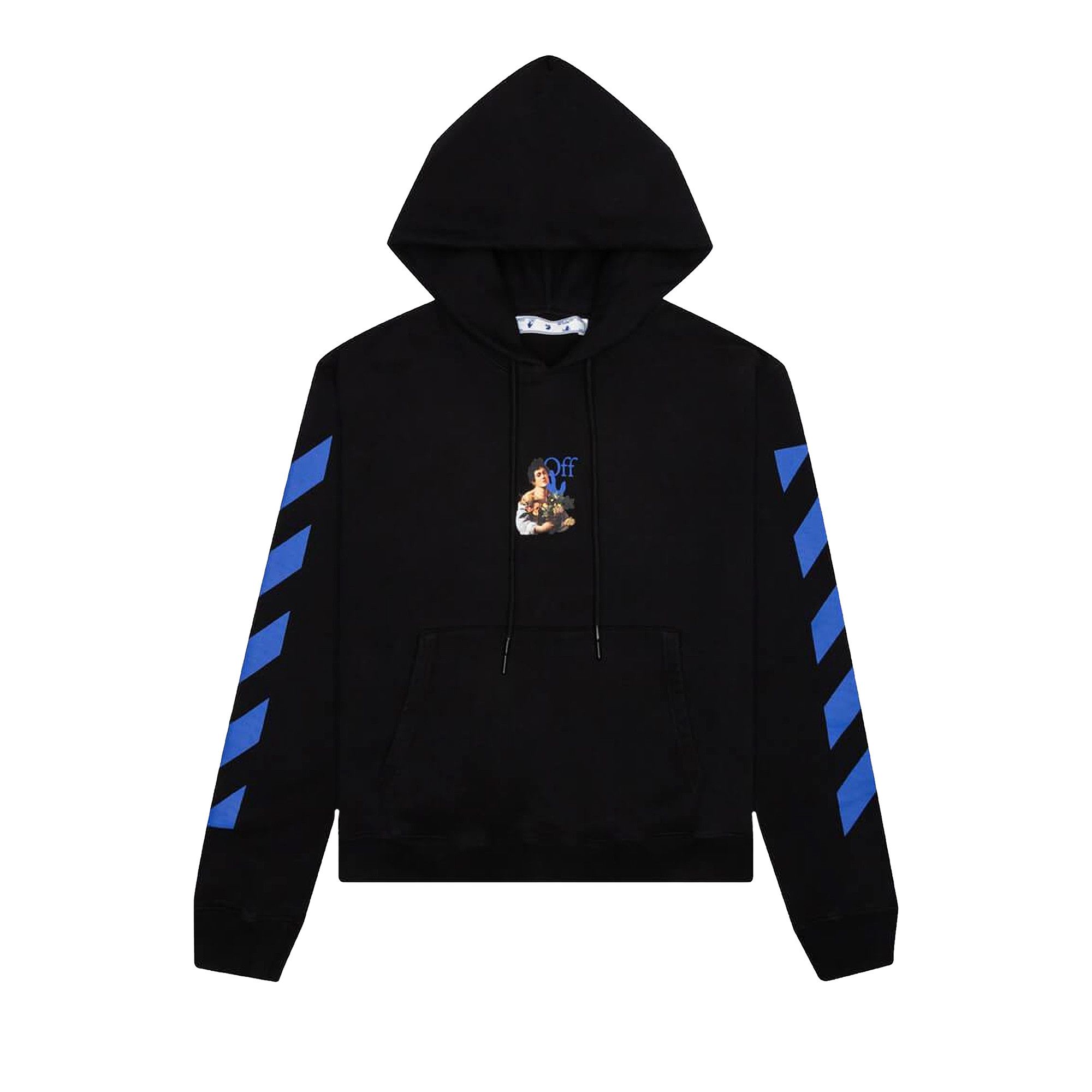 Off white diag caravaggio hoodie blue hotsell