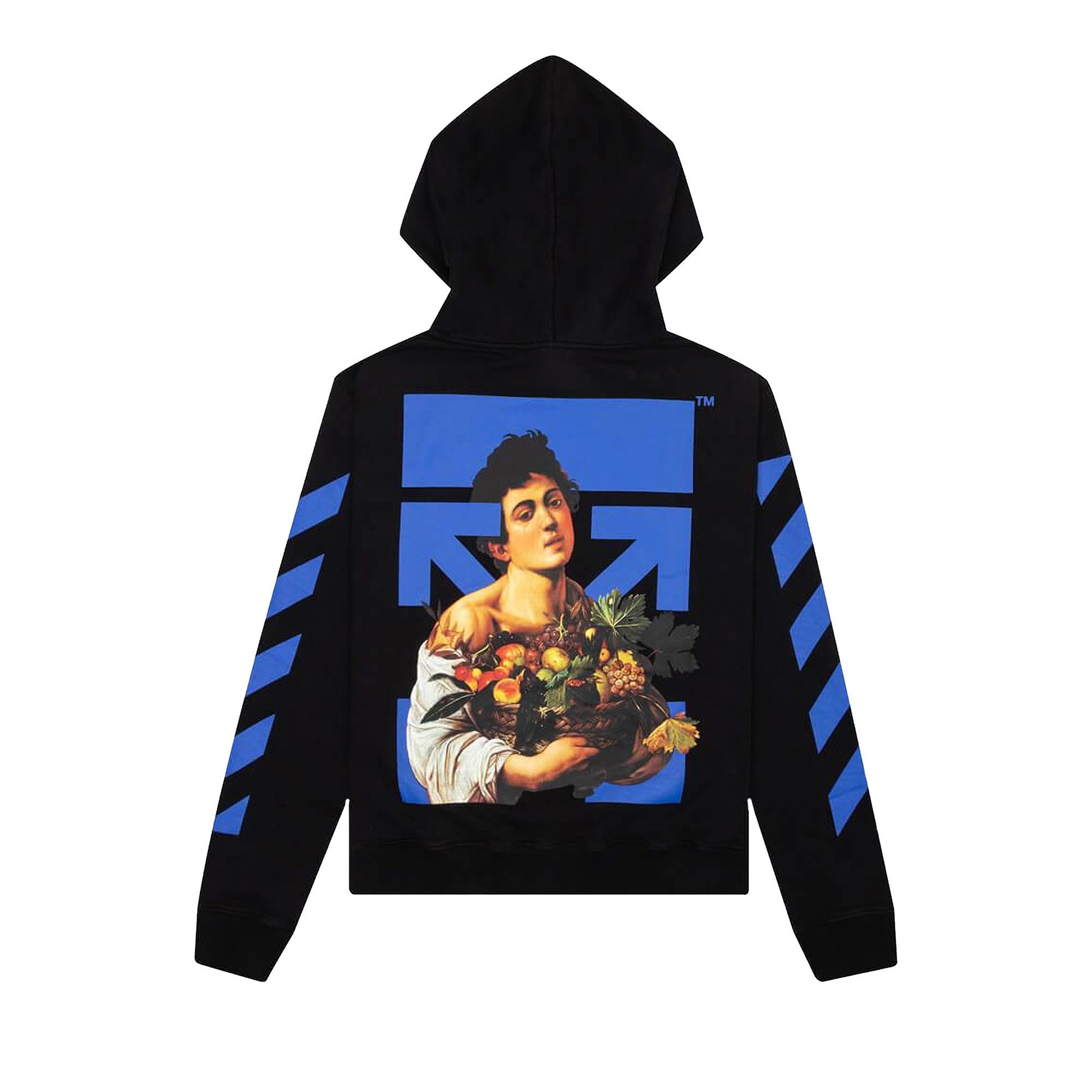 Off white caravaggio hoodie blue 2025