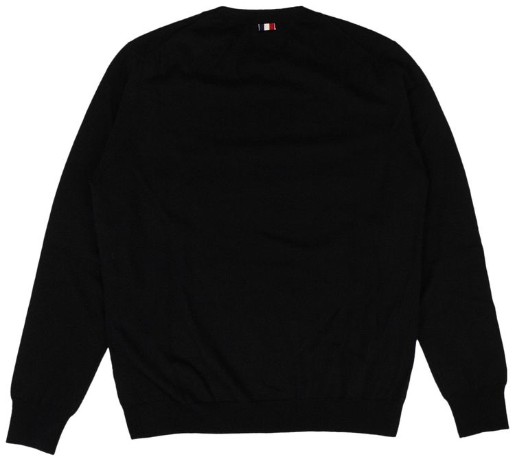 Moncler Striped Crewneck Sweater Black