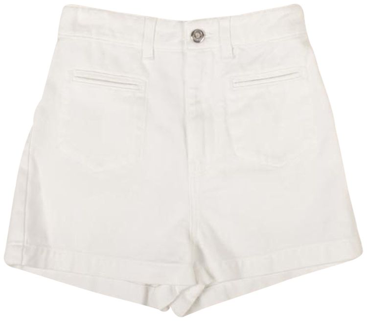 Moncler Denim Short Pants White