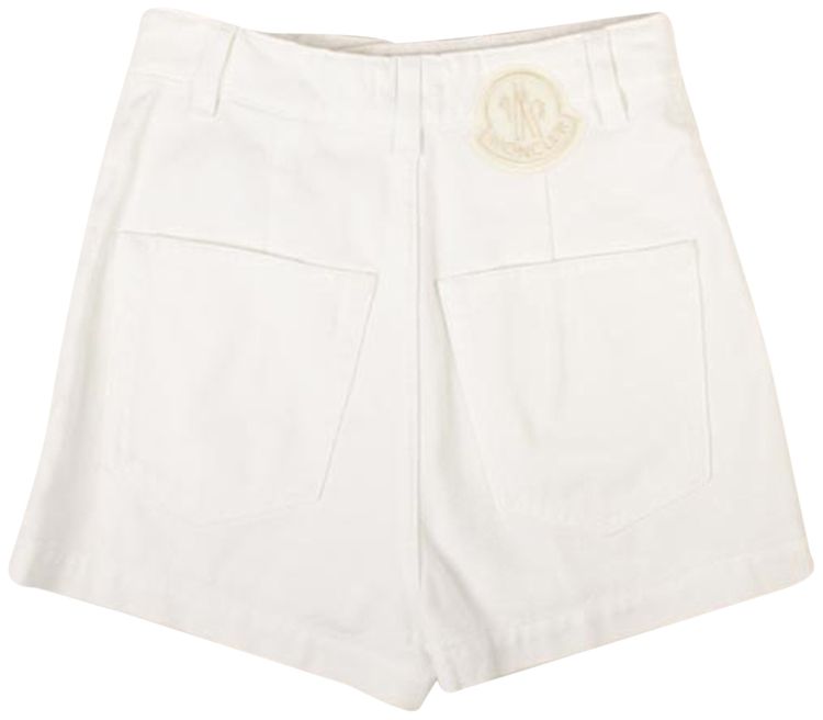 Moncler Denim Short Pants White