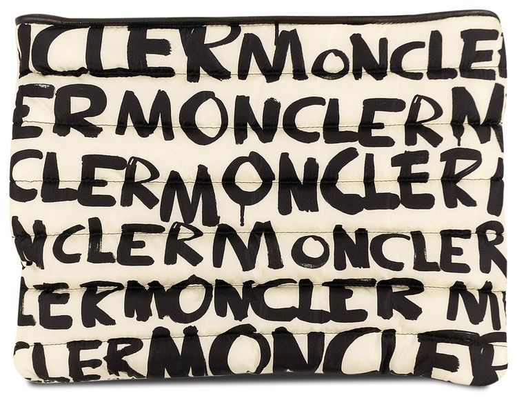 Moncler Logo Pouch Bag Ivory