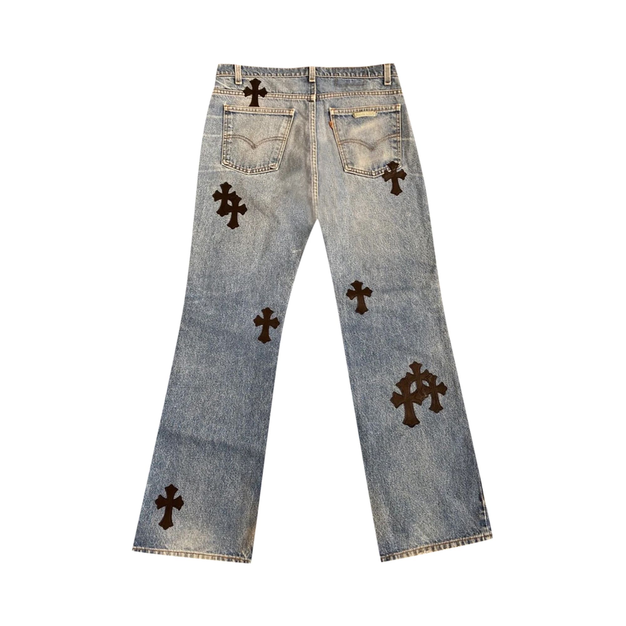 Buy Chrome Hearts x Levi's Cross Patch Denim Pants 'Blue' - 1383  100000201XLCP BLUE | GOAT SA