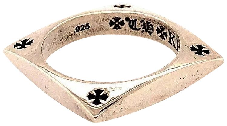 Chrome Hearts x Kate Hudson Square Circle Ring Silver