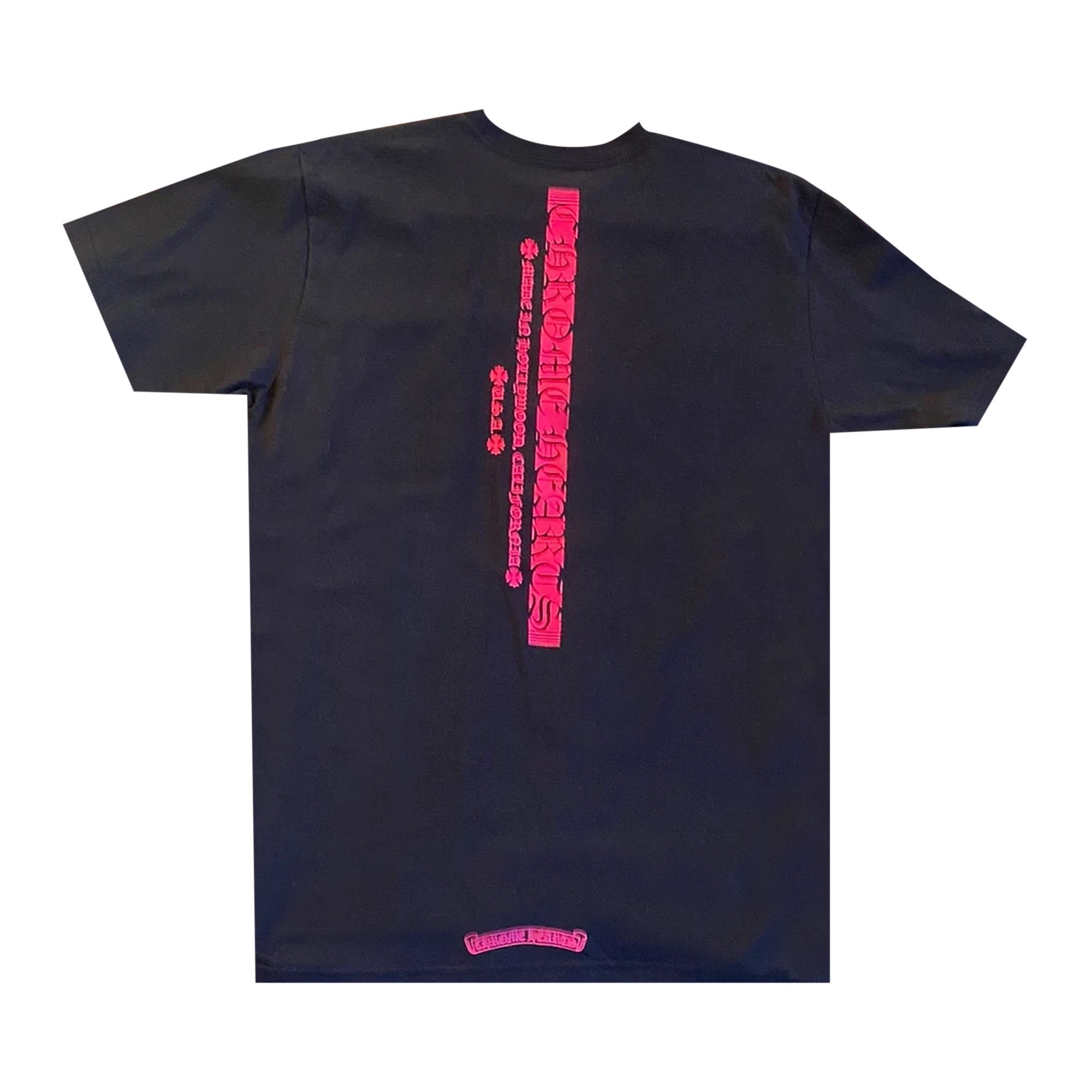 コラボ◆Chrome Hearts×Foti Harris Teeter Tシャツ Black/Pink Chrome Hearts Pink Foti Harris Short Sleeve Tee - SRM