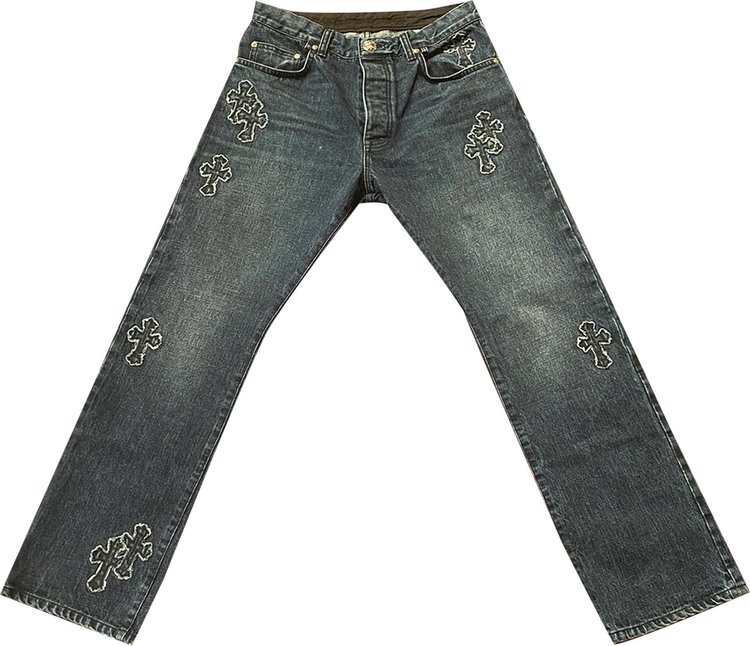 Chrome Hearts Cross Patch Jeans Indigo