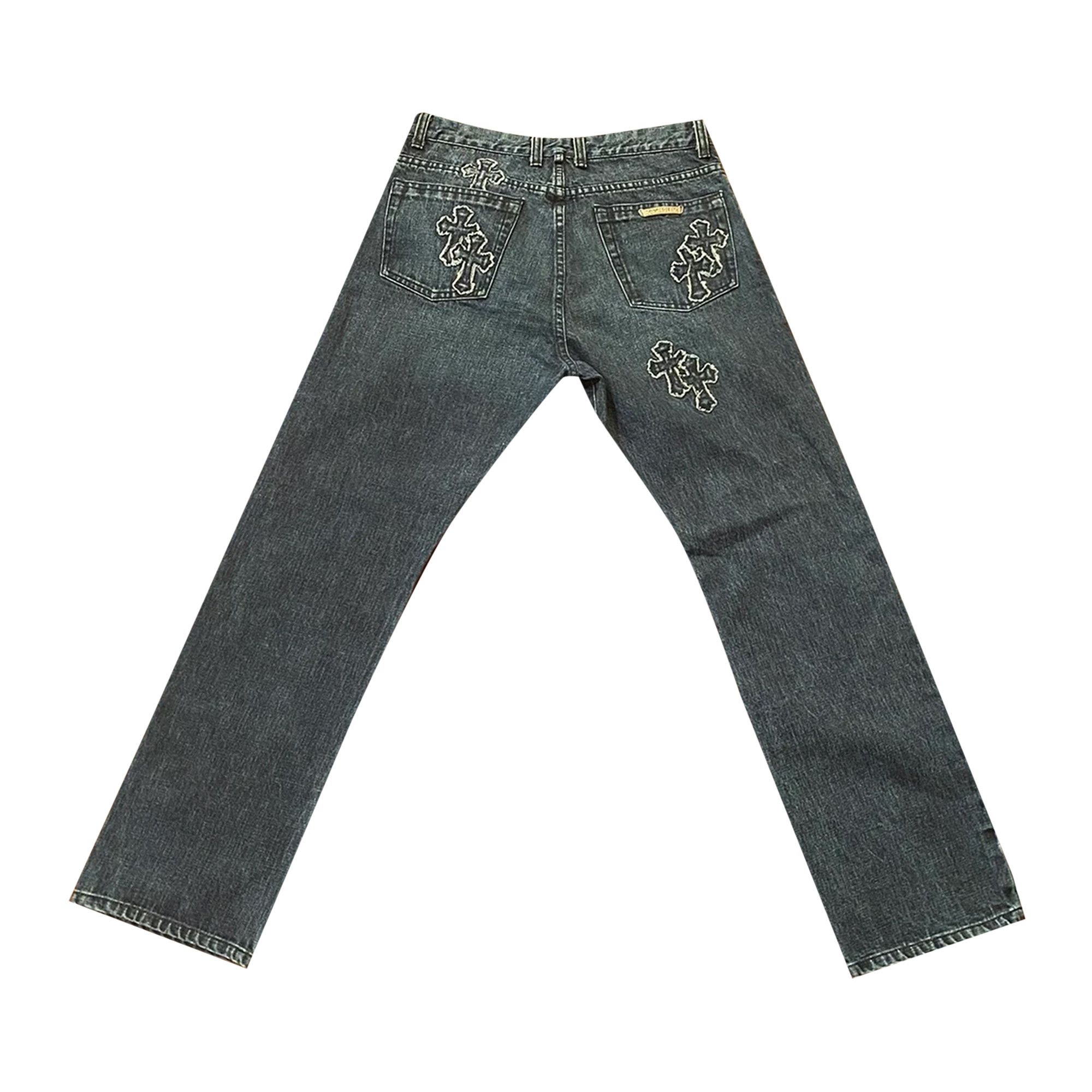 Buy Chrome Hearts Cross Patch Jeans 'Indigo' - 1383