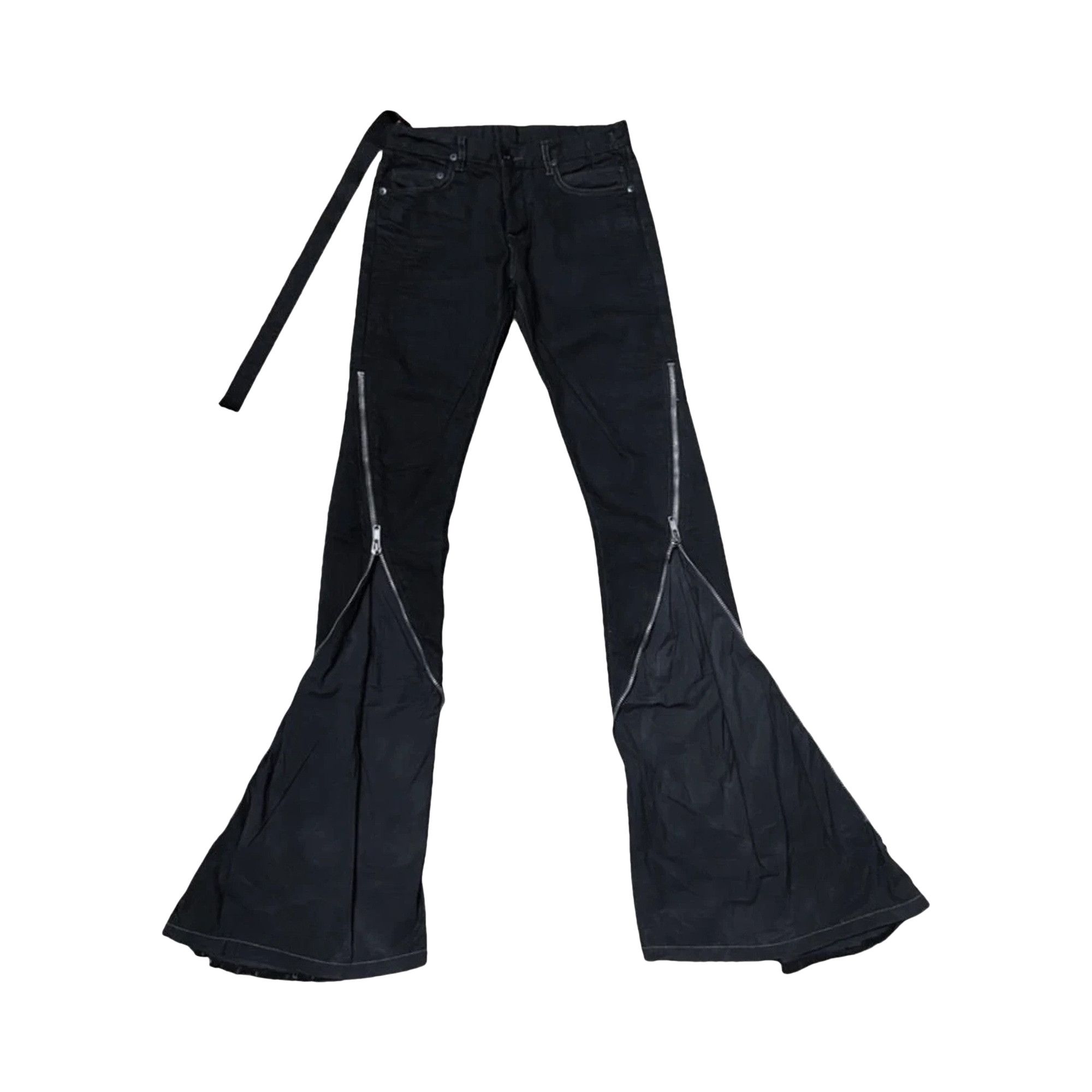 Buy Rick Owens Strutter Banana Cut Denim 'Black' - 0064