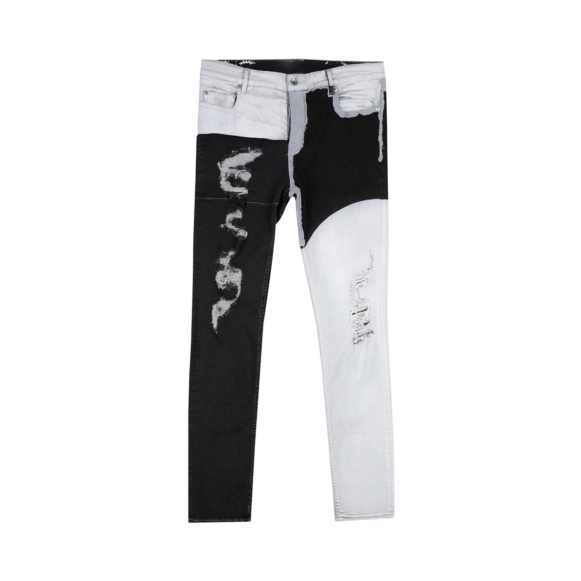 Buy Rick Owens Tecuatl Tyrone Cut Jeans 'White Wax' - DS20S5306 SCOM2T 01B  | GOAT