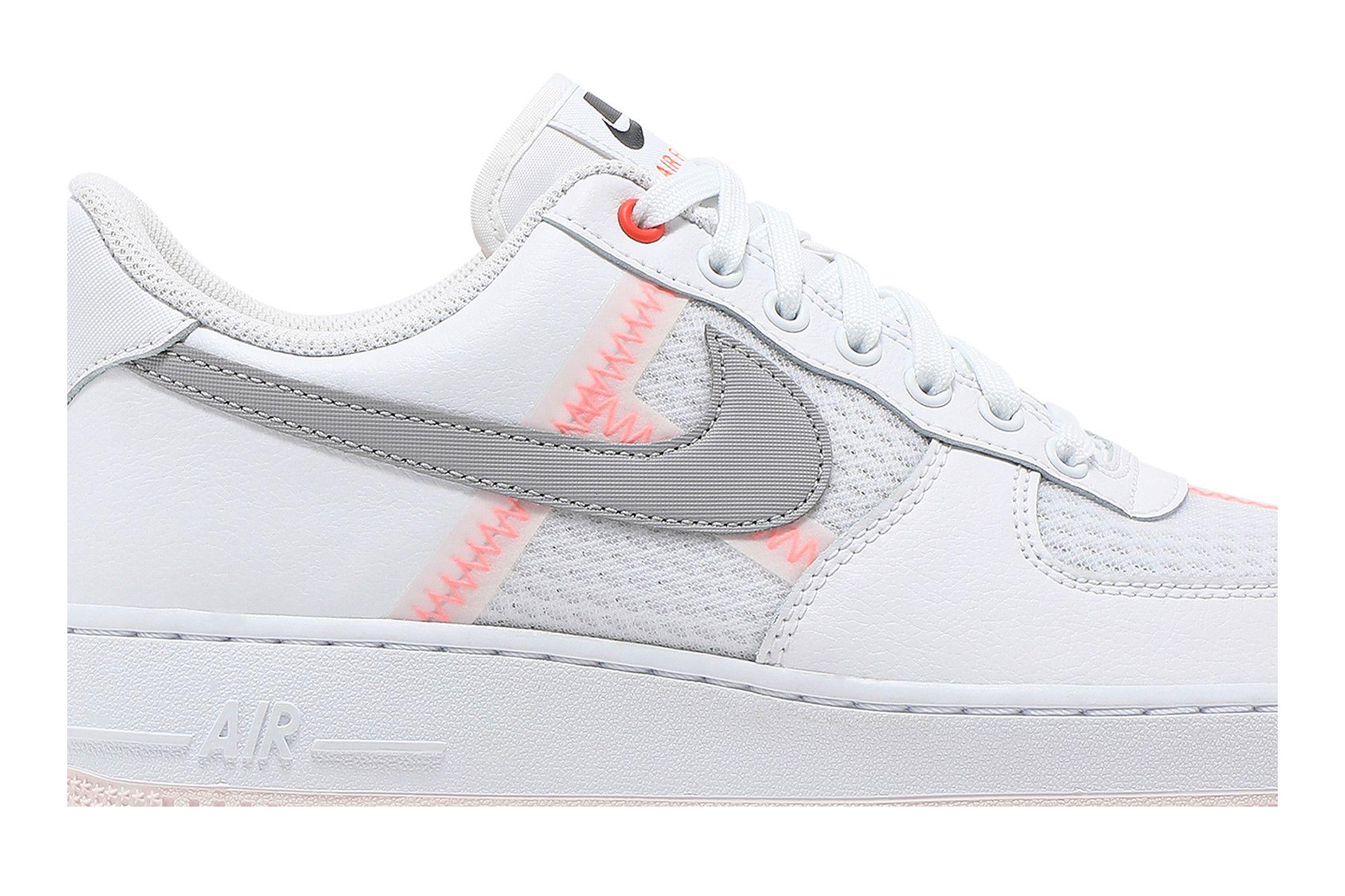 Air force 1 transparent white grey on sale