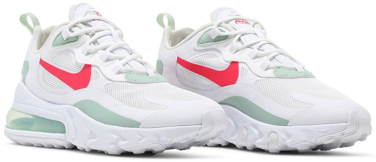 Nike Wmns Air Max 270 React White Pistachio Crimson