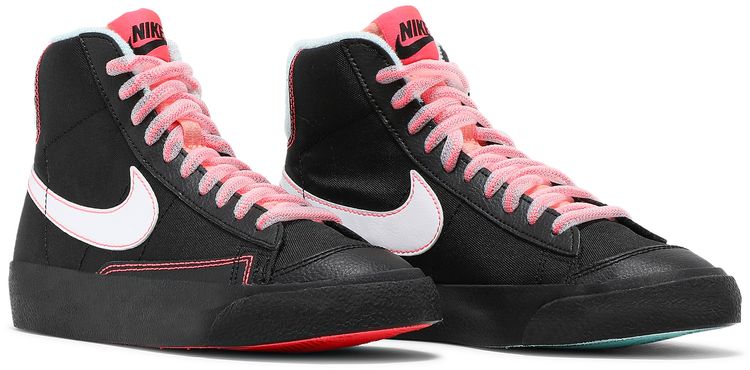 Nike Blazer Mid 77 GS Black Atomic Pink