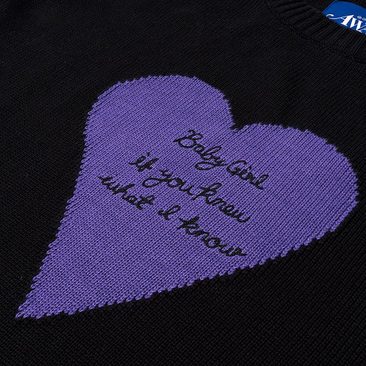 Awake NY Baby Girl Pullover Black