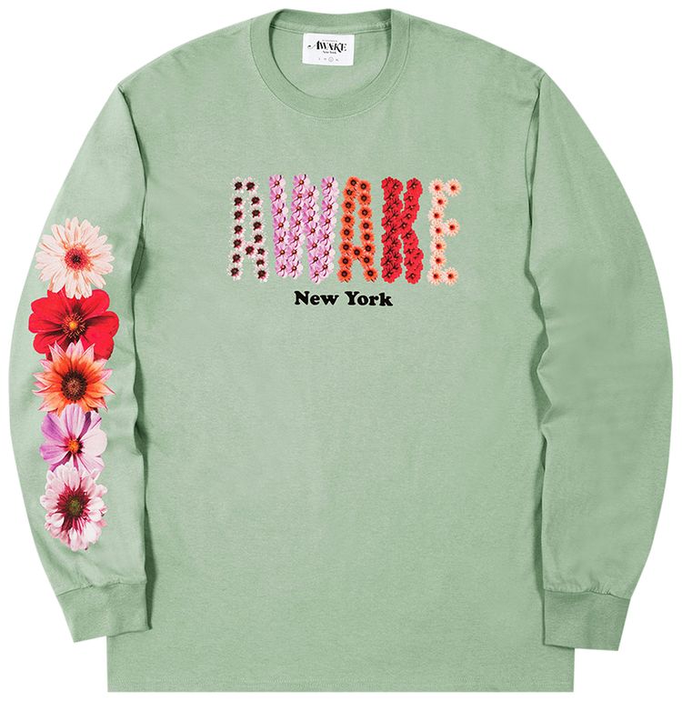 Awake NY Bloom Long Sleeve Tee Sage