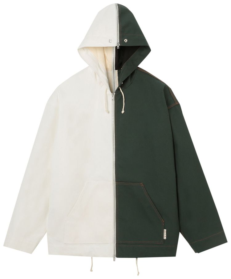 Marni Canvas Jacket GreenWhite