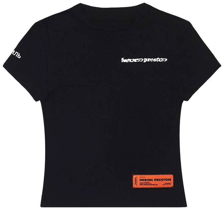 Heron Preston Wrapped Baby Tee BlackWhite
