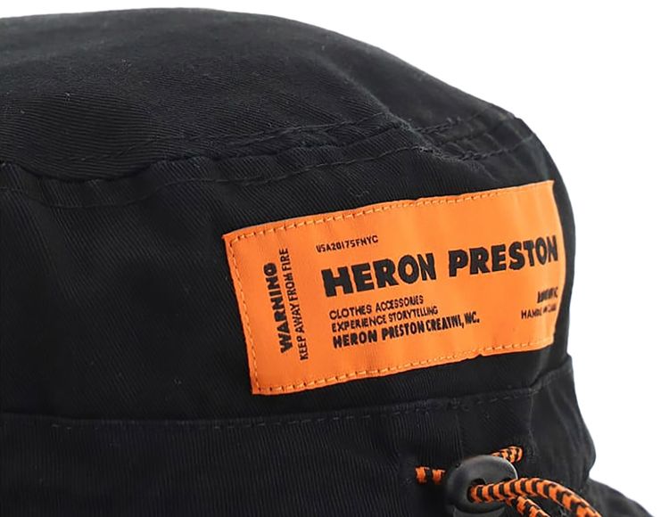 Heron Preston Bucket Hat Black