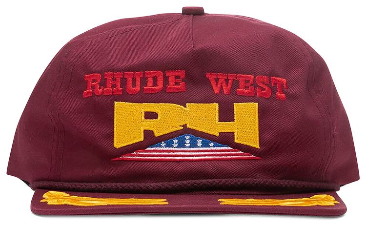 Rhude Wild West Hat Maroon