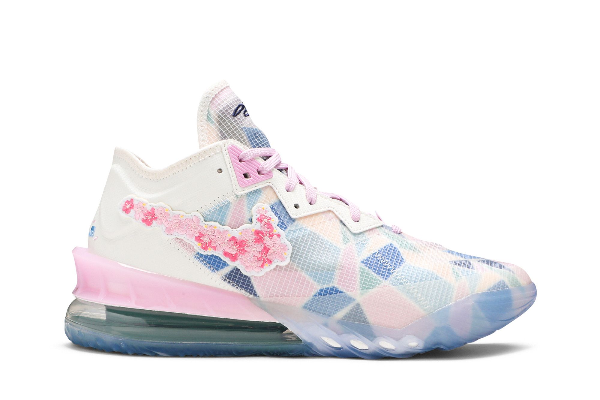 Lebron 18 blue and pink sales