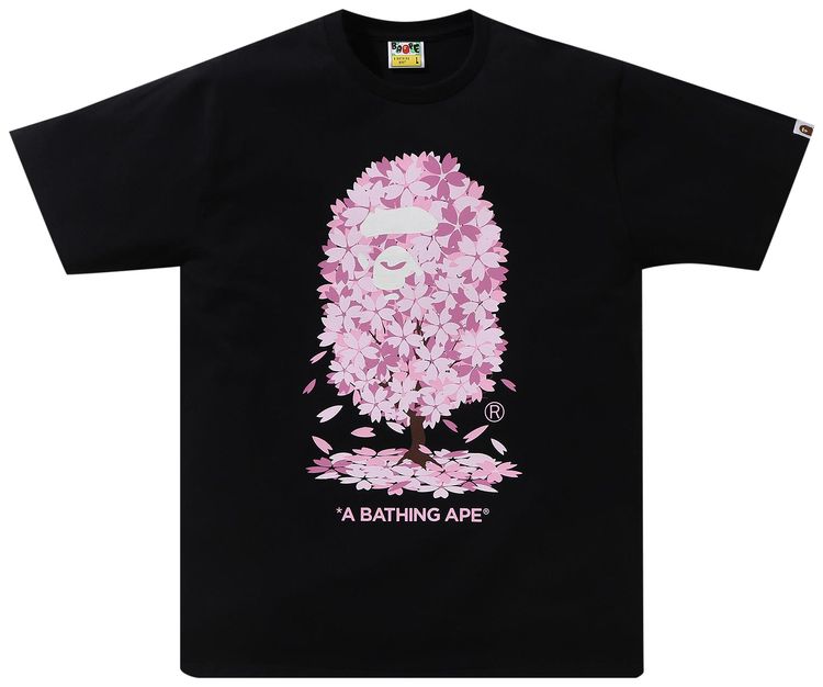 BAPE Sakura Tee Black