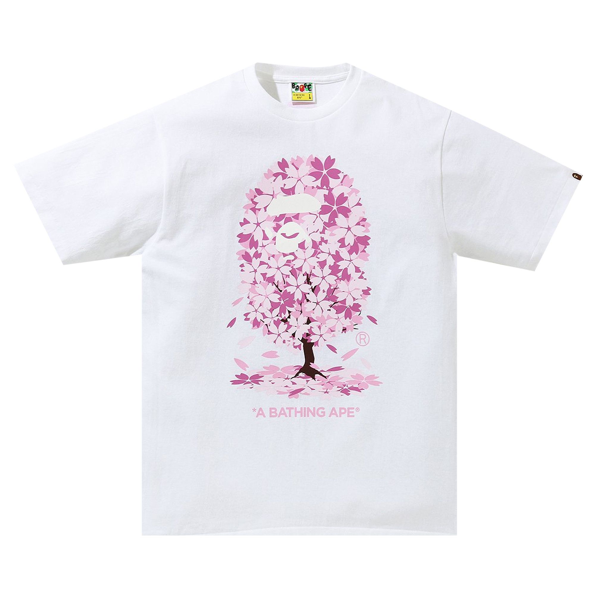 Buy BAPE Sakura Tee White 1H20 110 027 WHITE GOAT CA