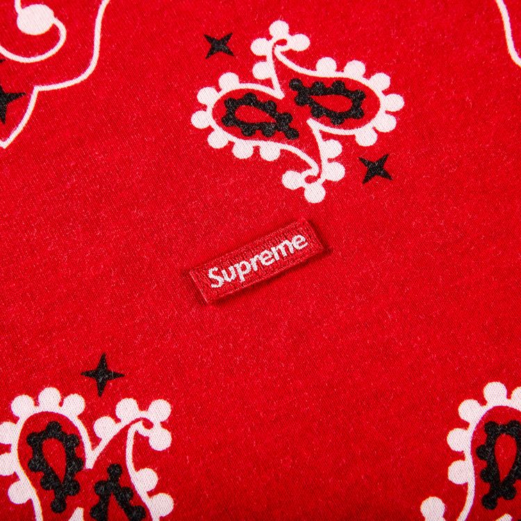 Supreme Small Box Tee Red Bandana