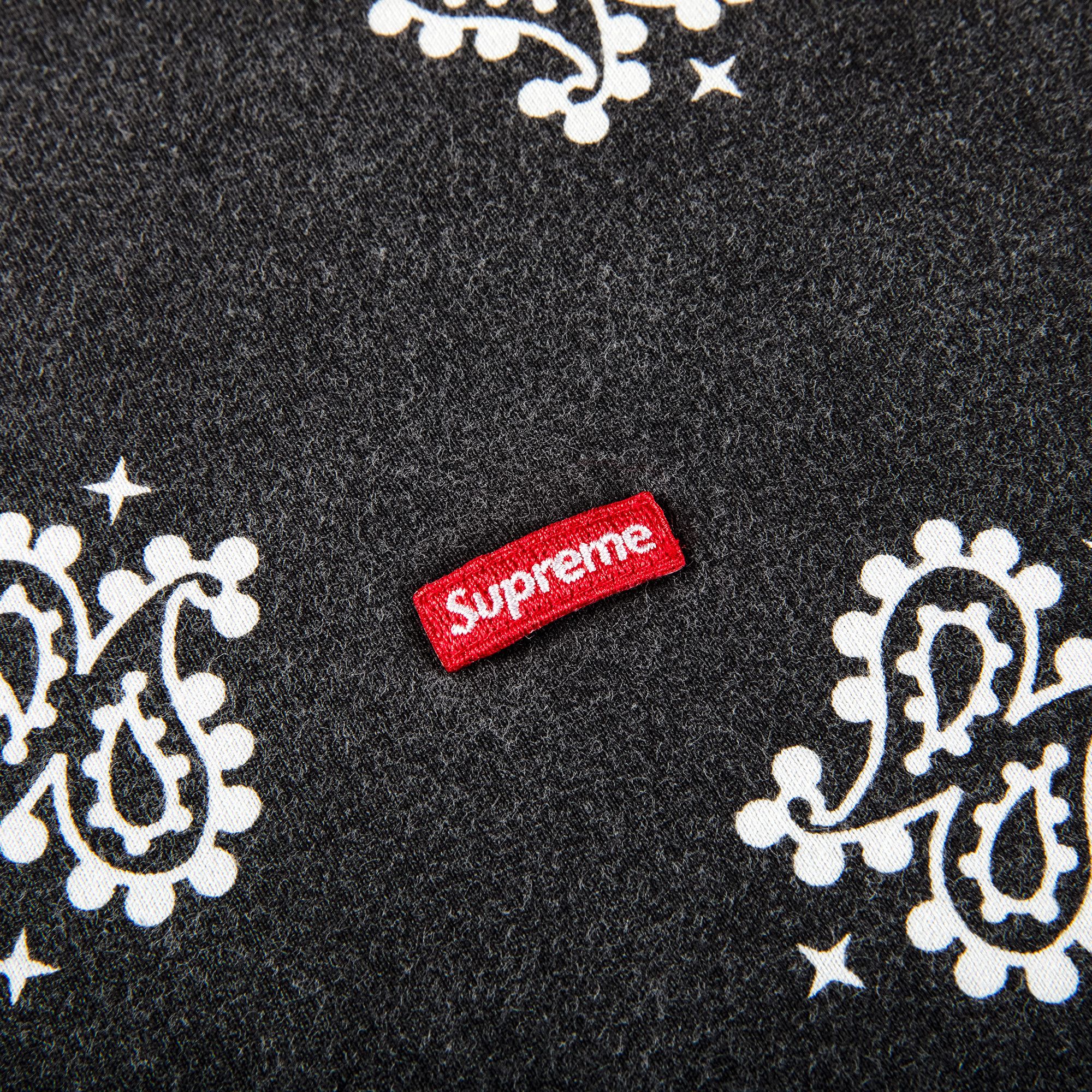 Buy Supreme Small Box Tee 'Black Bandana' - SS21KN3 BLACK