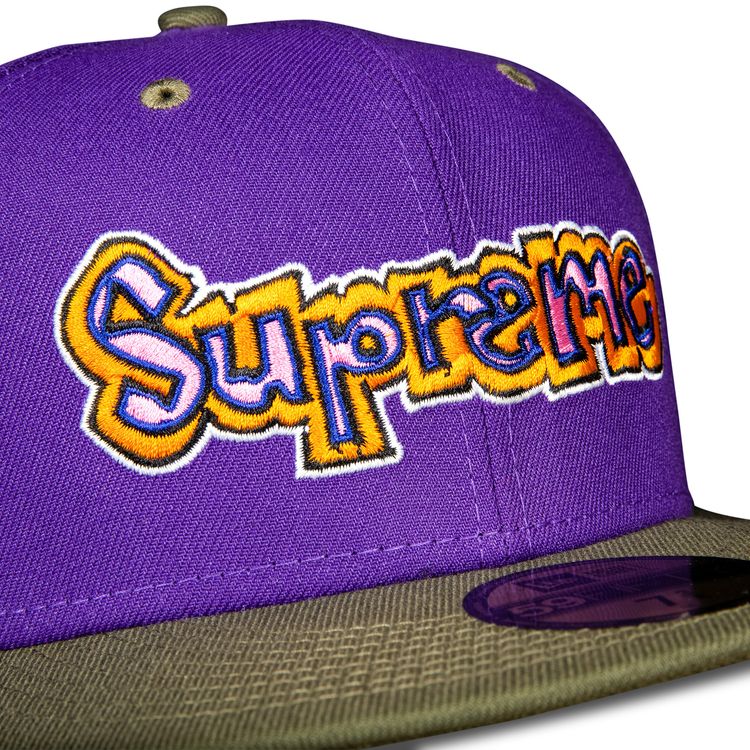 Supreme x New Era Gonz Logo Hat Purple
