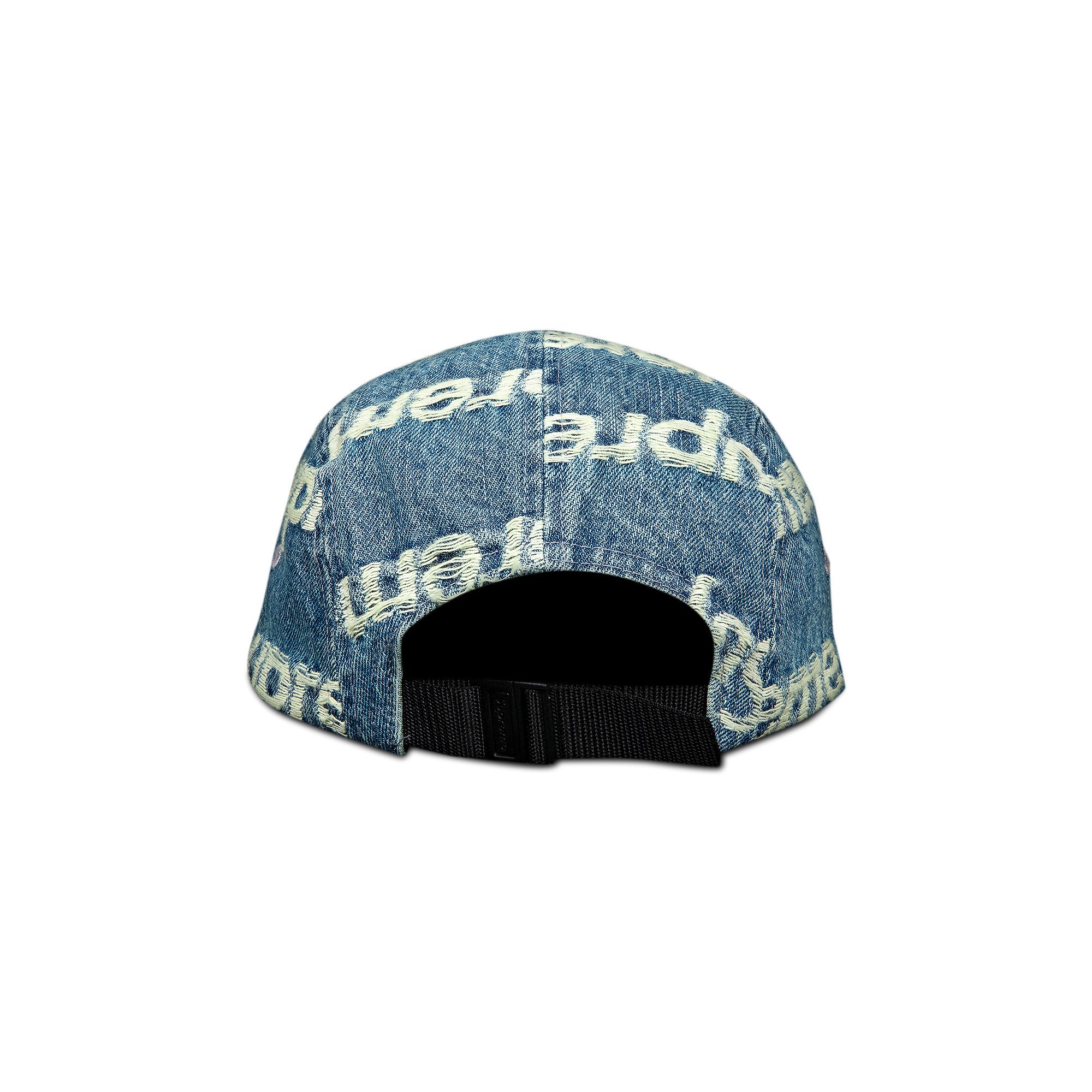 Buy Supreme Frayed Logos Denim Camp Cap 'Blue' - SS21H9 BLUE