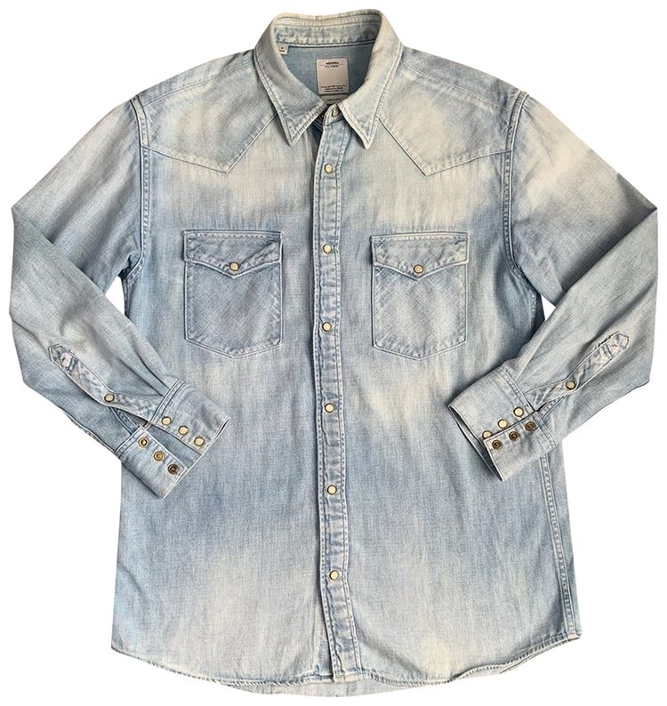 Visvim Social Sculpture Shirt Damaged Indigo