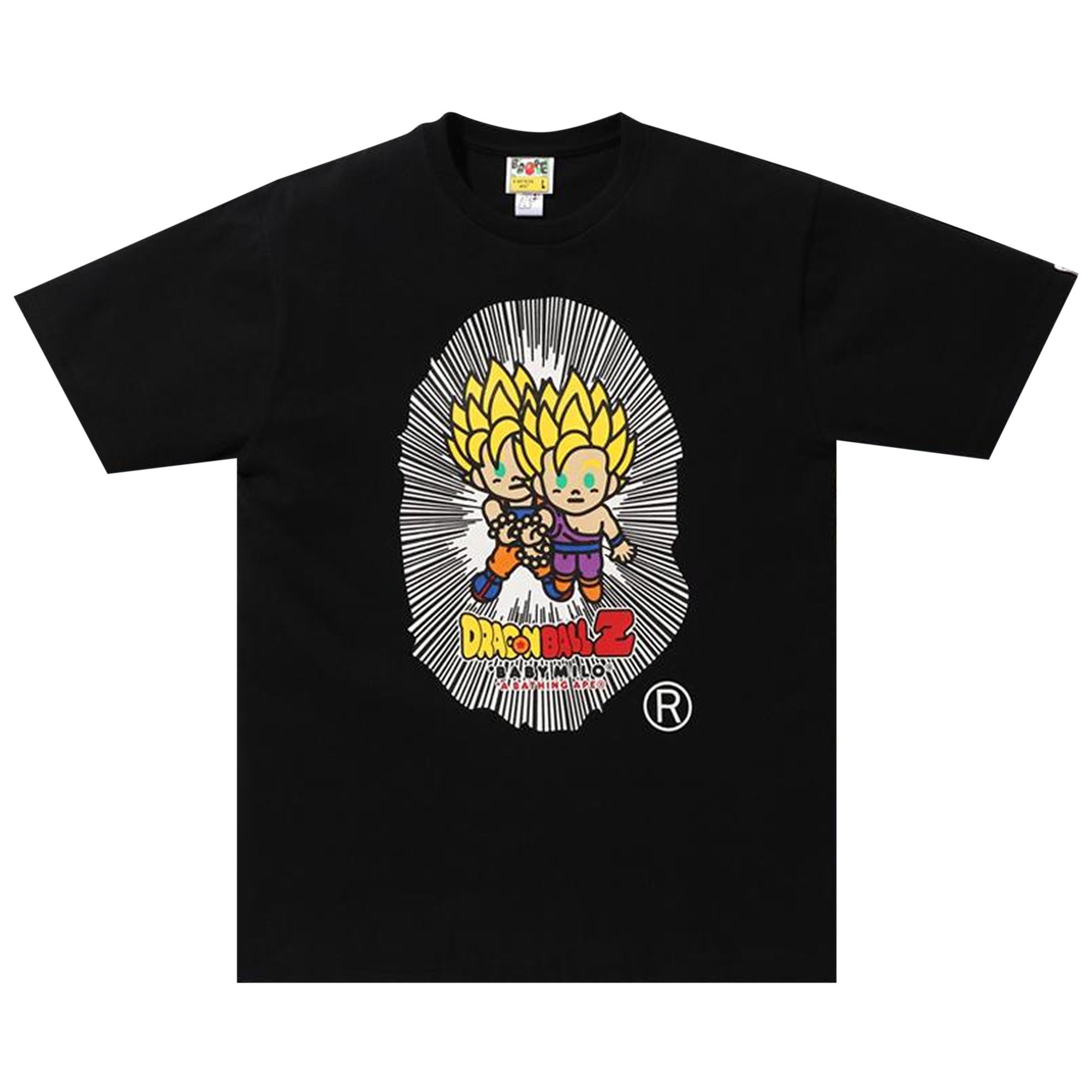 Buy BAPE x Dragon Ball Baby Milo Ape Head Tee Black 2G23 110 901 BLACK GOAT CA