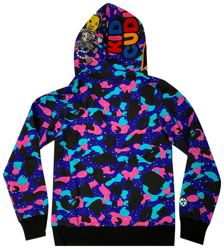 BAPE x Kid Cudi Tiger Full Zip Hoodie Navy