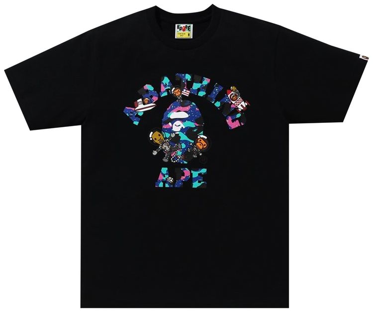 BAPE x Kid Cudi College Moon Man Tee Black