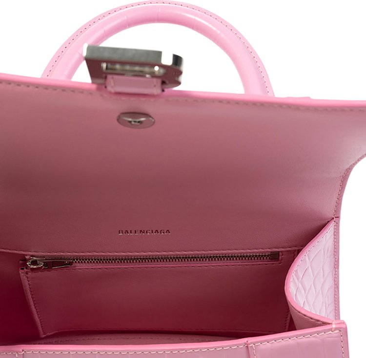 Balenciaga Small Hourglass Top Handle Bag Pink