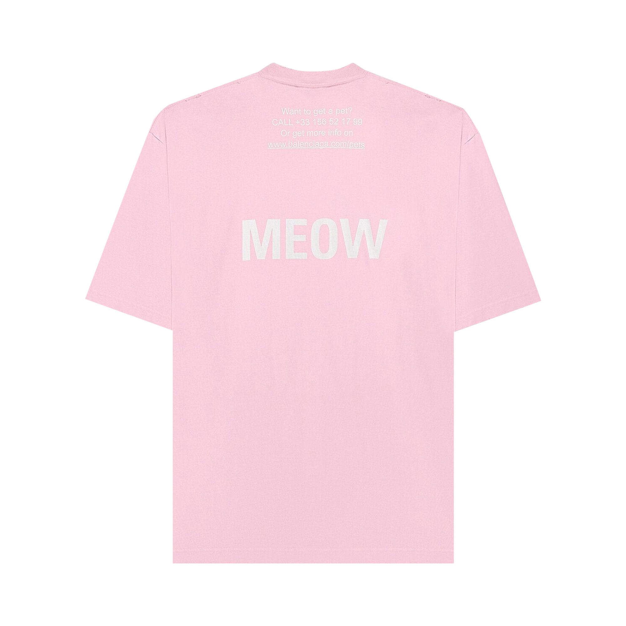 Buy Balenciaga I Love Cats T-Shirt 'Pink' - 641532 TJVG8 5630 | GOAT
