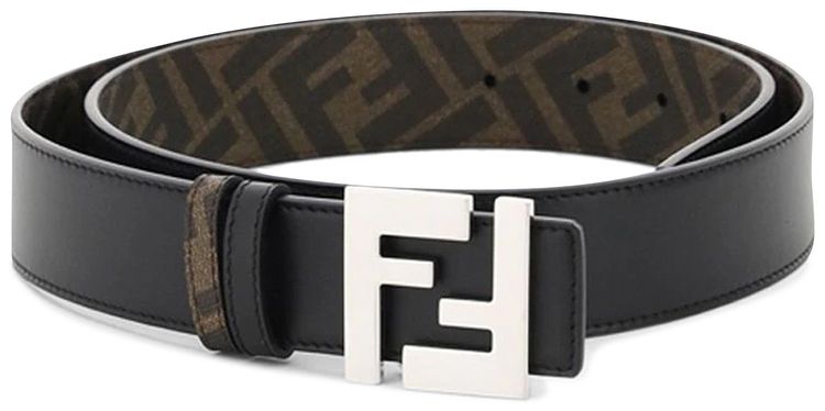 Fendi FF Leather Belt Nero
