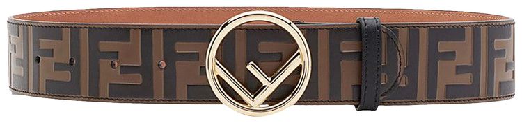 Fendi F Is Fendi Buckle Belt Brown