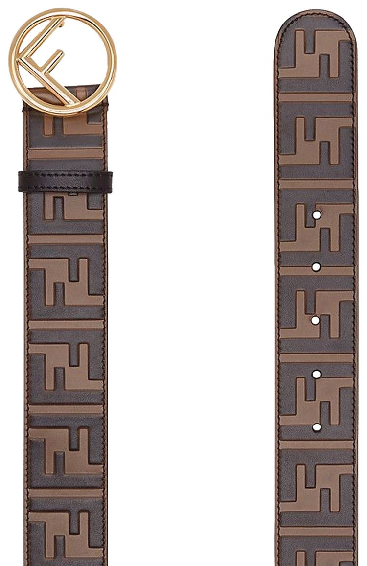 Fendi F Is Fendi Buckle Belt Brown