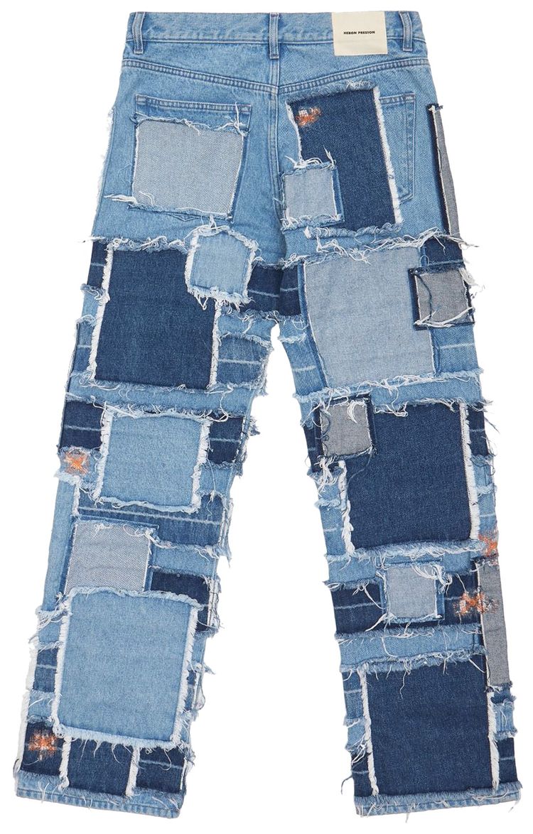 Heron Preston Over Dyed Carpenter Jeans Vintage Blue