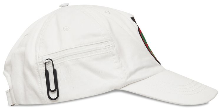 Off White Apple Paperclip Cap WhiteRed