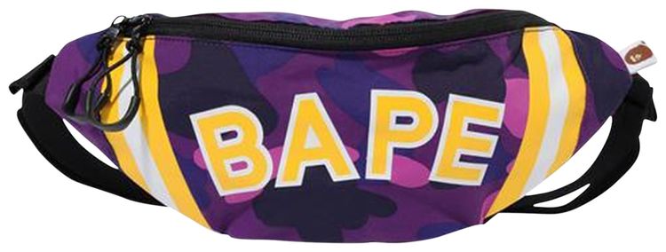 BAPE Color Camo Waist Bag Purple