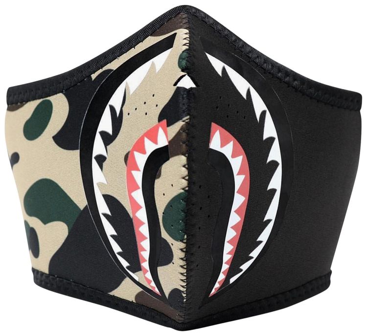 BAPE 1st Camo Shark Mask Yellow