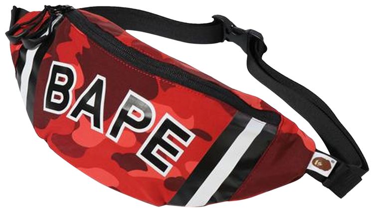 BAPE Color Camo Waist Bag Red