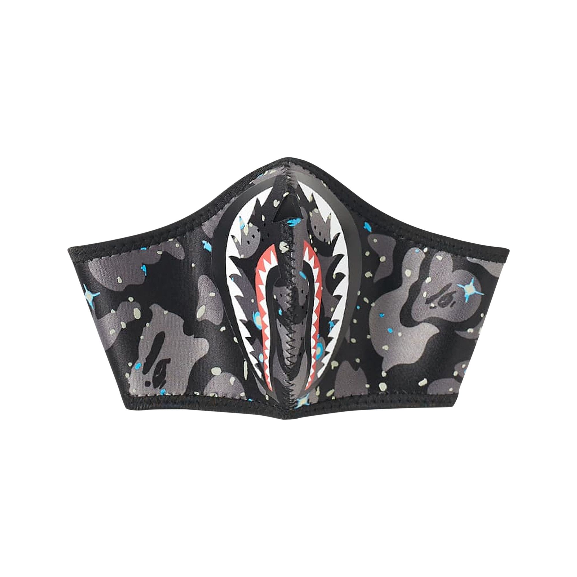 Buy BAPE Space Camo Shark Mask 'Black' - 1G70 182 139 BLACK