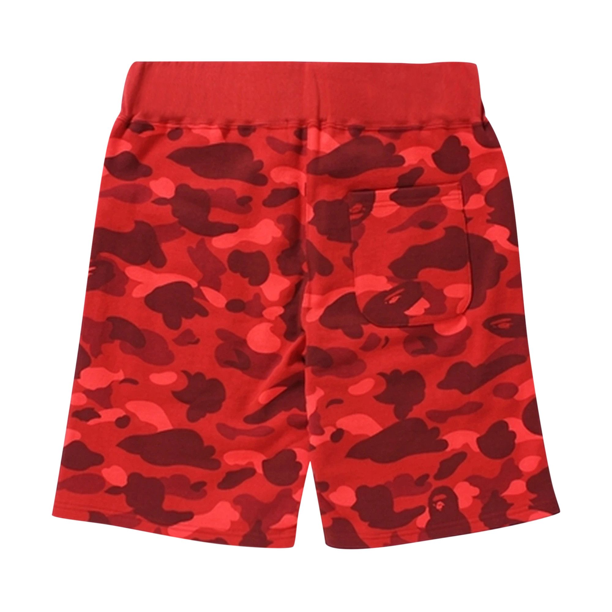 Buy BAPE Camo Shark Sweat Shorts Red 1D80 153 006 RED GOAT SA